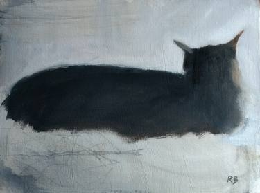 Print of Cats Paintings by Rosemary Burn