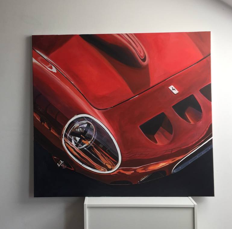 Original Photorealism Automobile Painting by Alisa Shem