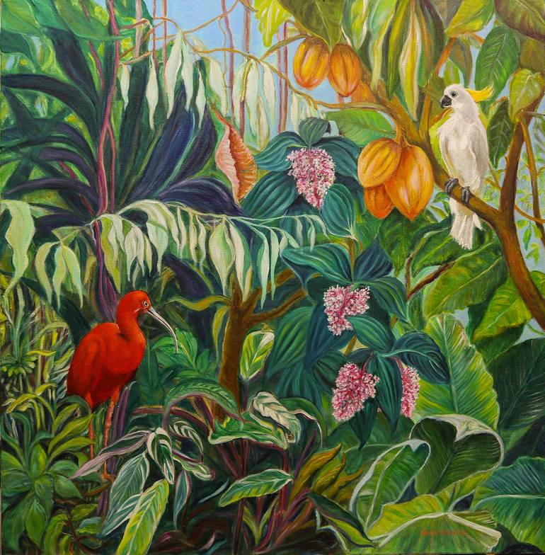 Beauty of the Rainforest Painting by Anna Lipowicz Saatchi Art