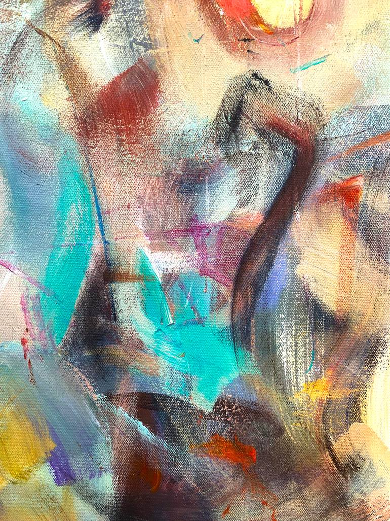 Original Abstract Expressionism Abstract Painting by Mara Gimelbrant