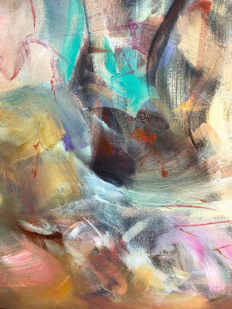 Original Abstract Expressionism Abstract Painting by Mara Gimelbrant