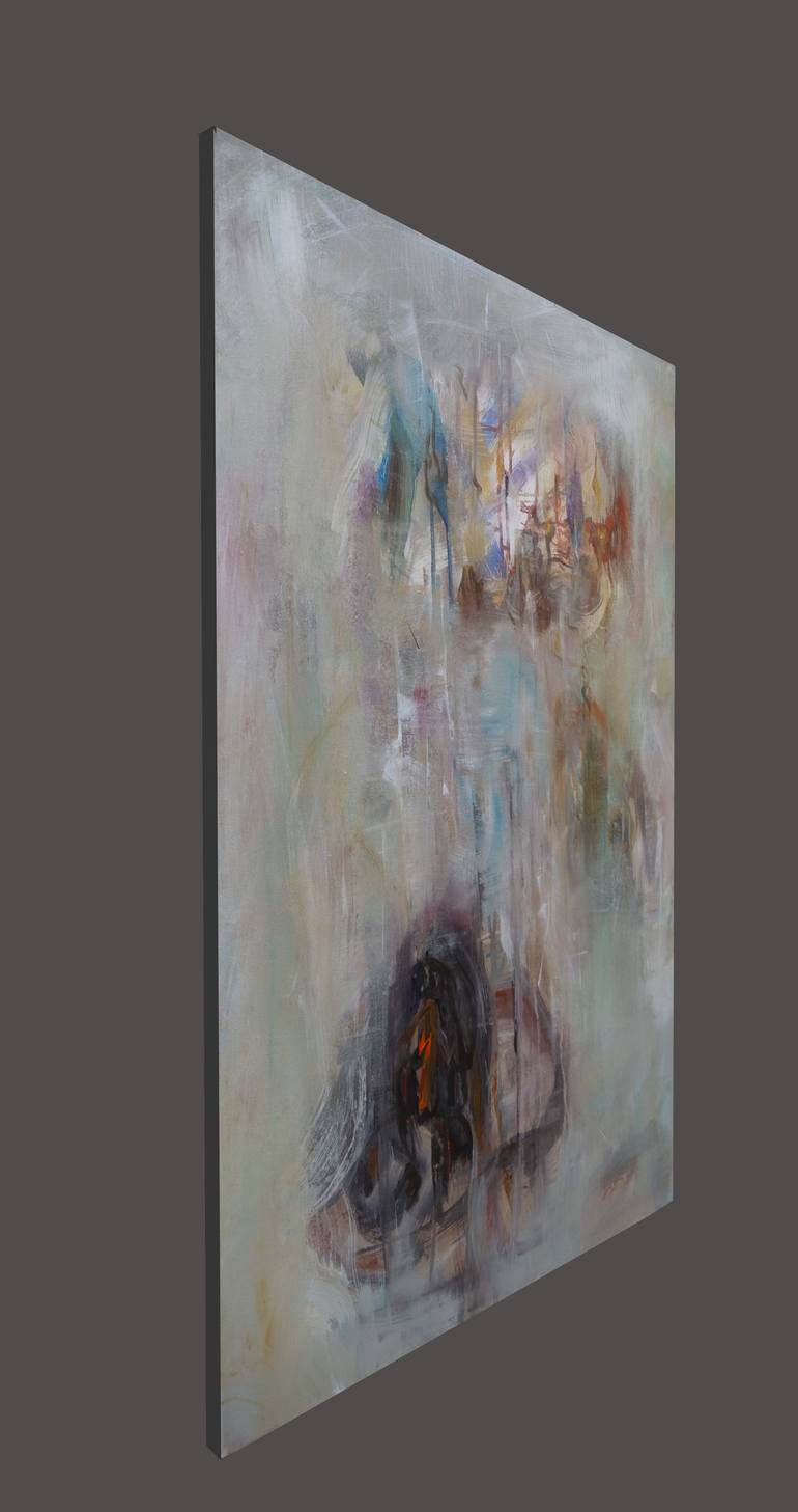 Original Abstract Expressionism Abstract Painting by Mara Gimelbrant