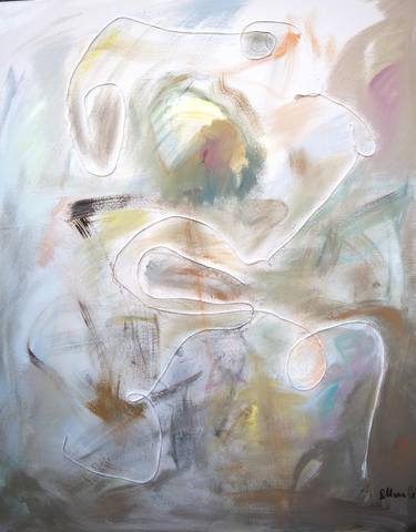 Original Abstract Expressionism Abstract Paintings by Mara Gimelbrant