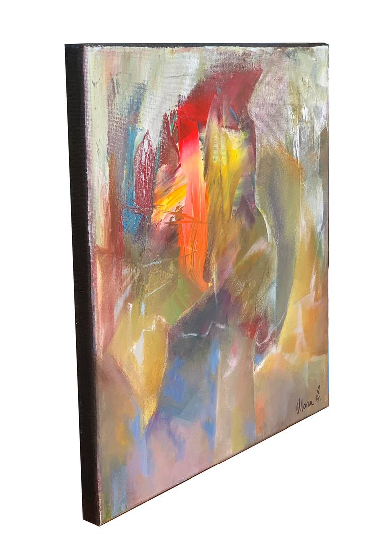 Original Abstract Expressionism Abstract Painting by Mara Gimelbrant