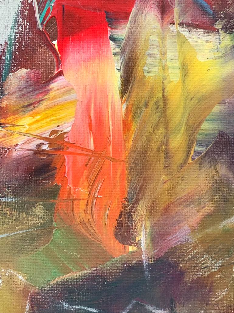 Original Abstract Expressionism Abstract Painting by Mara Gimelbrant