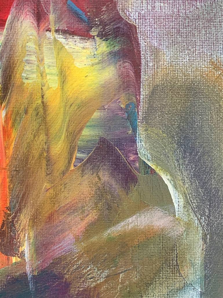Original Abstract Expressionism Abstract Painting by Mara Gimelbrant