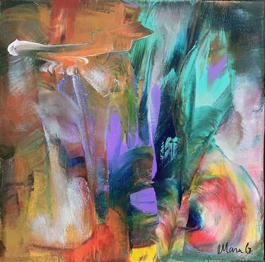 Original Abstract Expressionism Abstract Paintings by Mara Gimelbrant