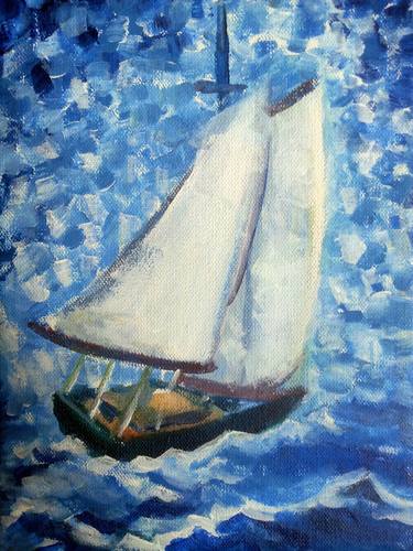 Print of Boat Paintings by jose faedda