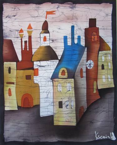 Print of Cities Paintings by ksenia golubkov