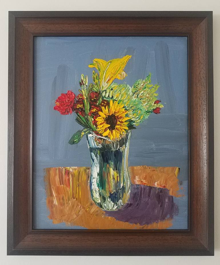 Untitled, 2017, 'Flowers' (after David Bomberg) Painting by Pierre ...