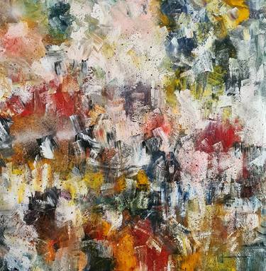 Original Abstract Expressionism Abstract Paintings by Hazel Wu