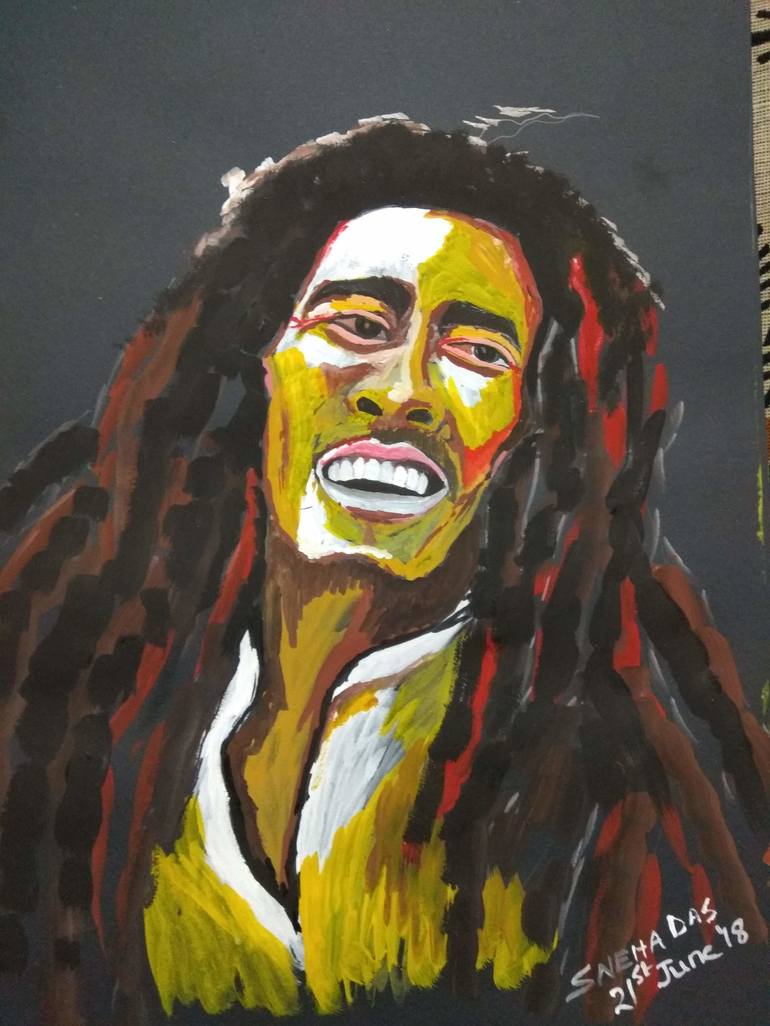 Bob Marley Painting by Sneha Das | Saatchi Art