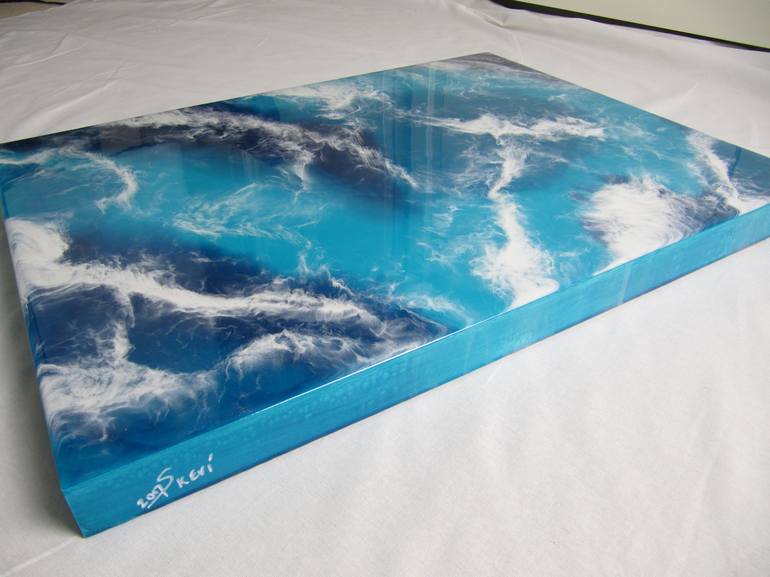 Original Abstract Seascape Painting by Skevi Brodie