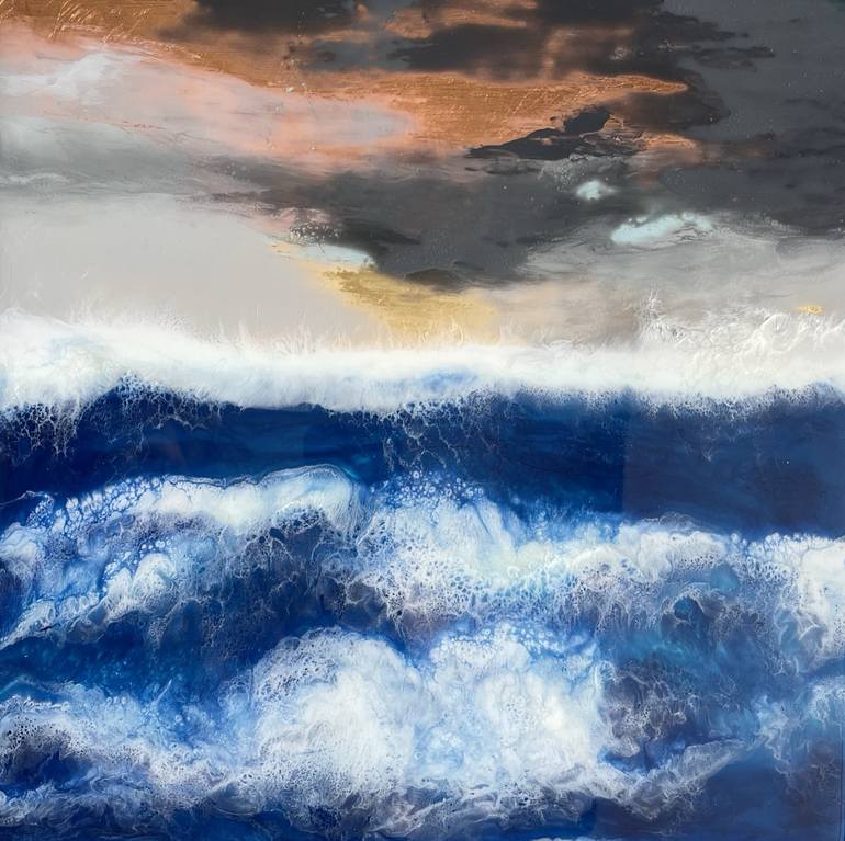 Through Rough Seas V Painting by Skevi Brodie | Saatchi Art