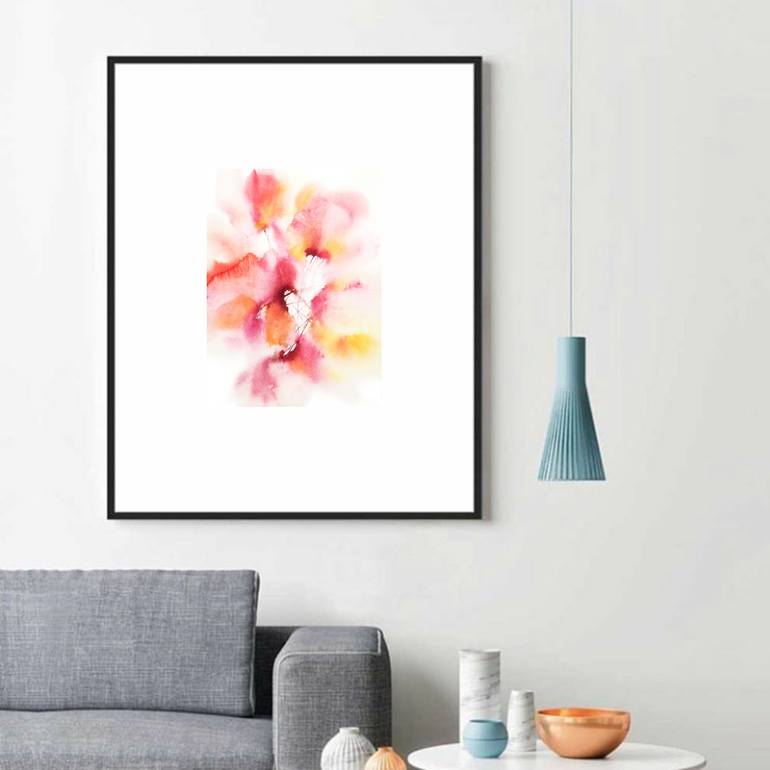 Original Abstract Floral Painting by Olga Grigorevykh