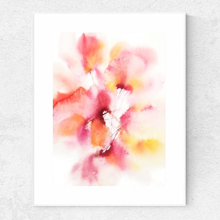 Original Abstract Floral Painting by Olga Grigorevykh