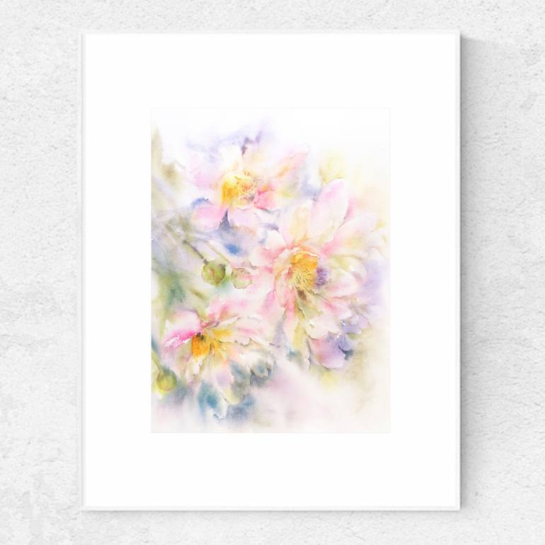 Original Abstract Floral Painting by Olga Grigorevykh