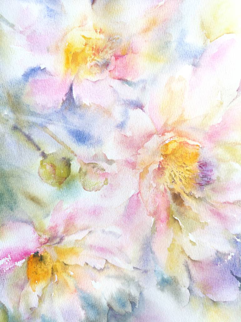 Original Fine Art Floral Painting by Olga Grigorevykh