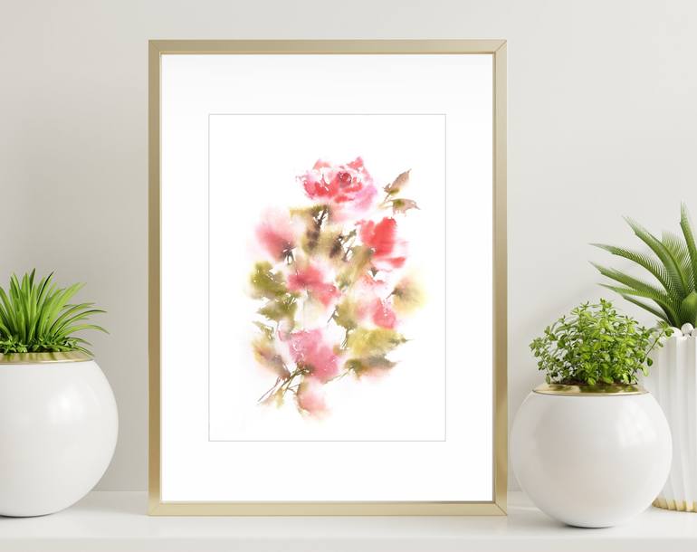 Original Floral Painting by Olga Grigorevykh