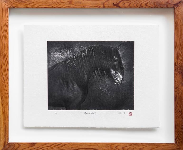 Original Portraiture Animal Printmaking by Tariq Dajani