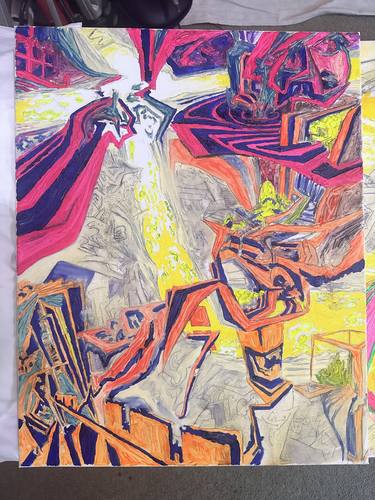 Original Contemporary Technology Painting by Nicholas O'Neal Blume