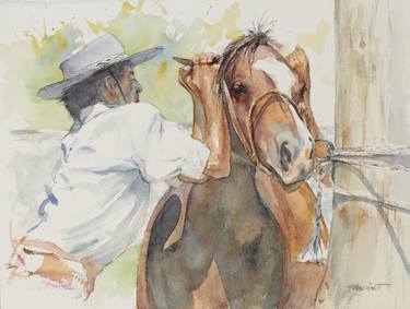 Print of Figurative Rural life Paintings by Carlos Fandiño