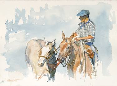 Print of Horse Paintings by Carlos Fandiño