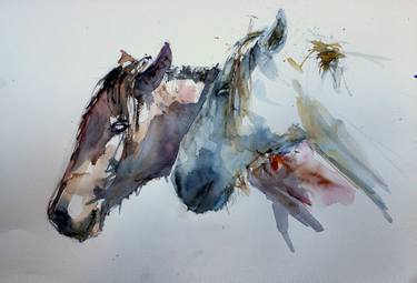 Print of Horse Paintings by Carlos Fandiño
