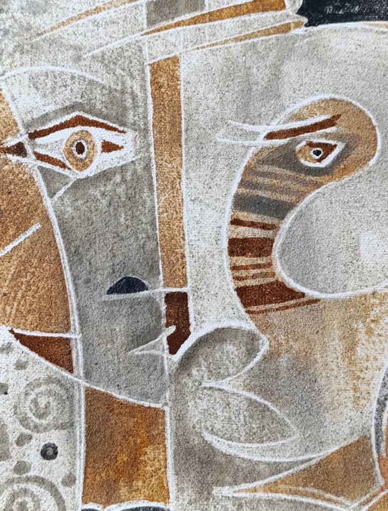 Original Cubism Abstract Painting by Vladimir Castillo Gamboa