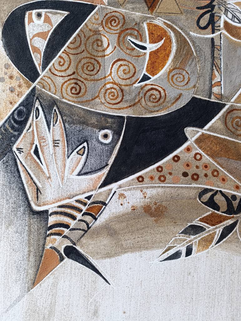 Original Cubism Abstract Painting by Vladimir Castillo Gamboa