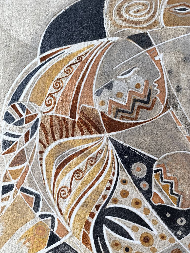 Original Cubism Abstract Painting by Vladimir Castillo Gamboa
