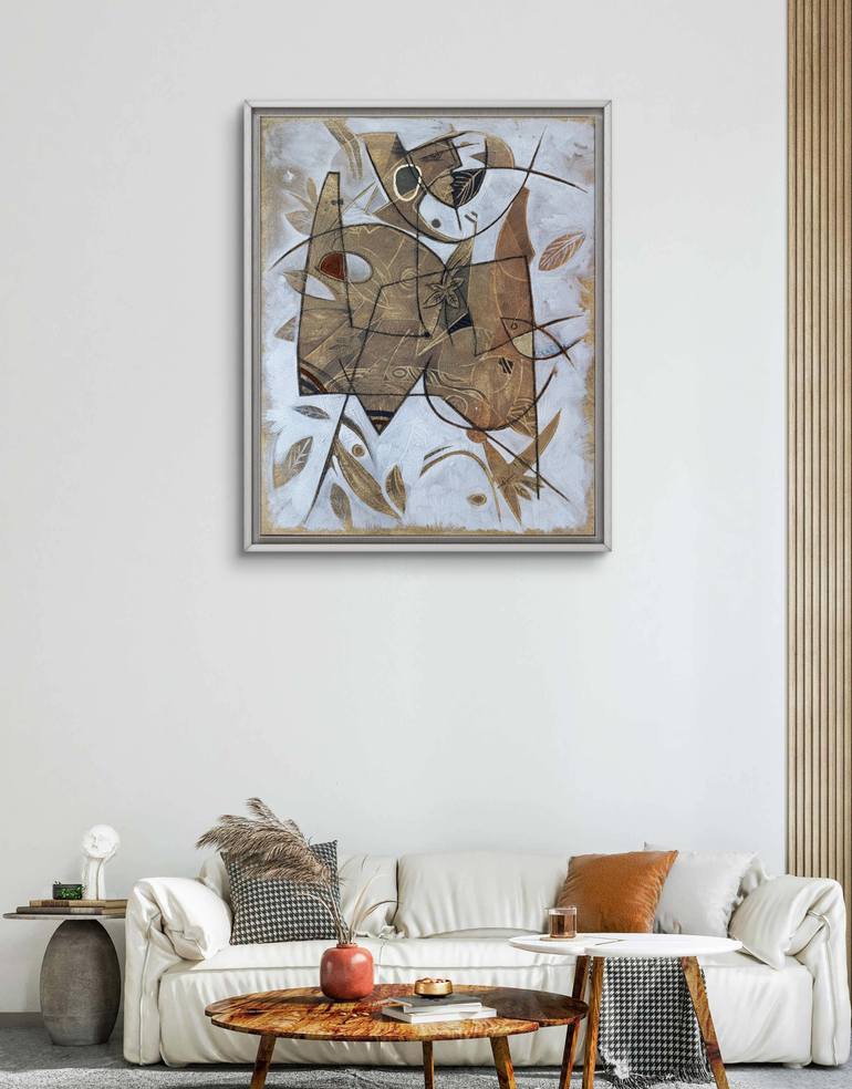 Original Cubism Abstract Painting by Vladimir Castillo Gamboa