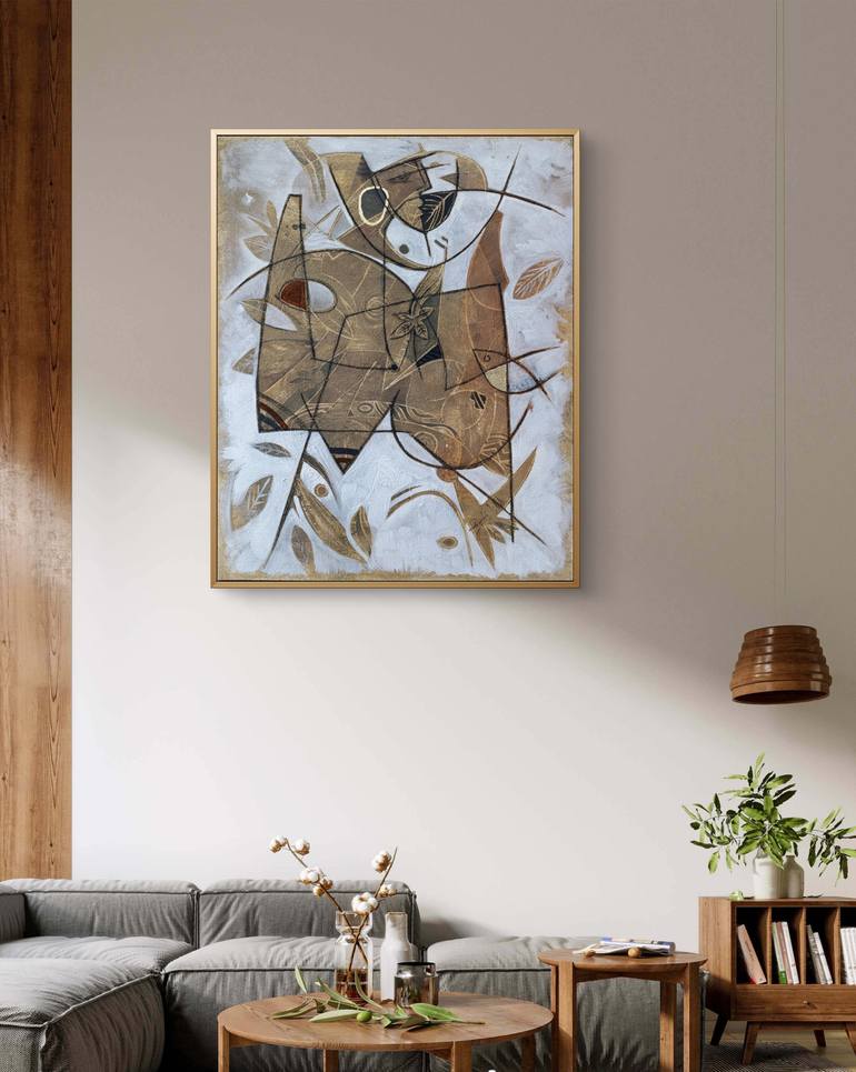 Original Cubism Abstract Painting by Vladimir Castillo Gamboa