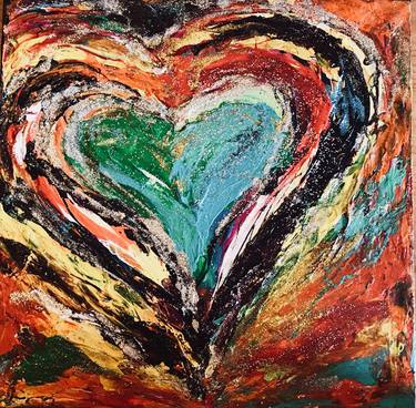 Print of Abstract Love Paintings by Rebecca Both
