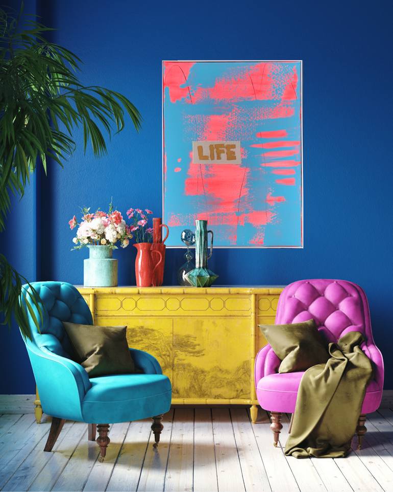 Original Abstract Expressionism Abstract Painting by Michele Lysek