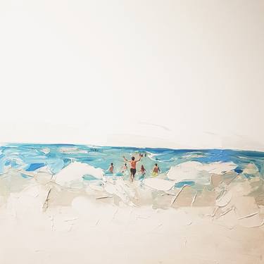 Original Abstract Seascape Painting by Golsa Golchini