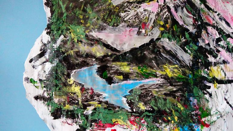 Original Expressionism Landscape Painting by Michel Tabanou