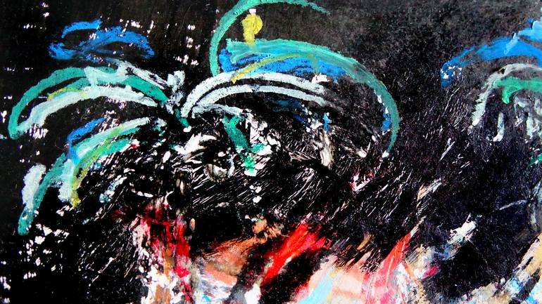 Original Abstract Expressionism Landscape Painting by Michel Tabanou