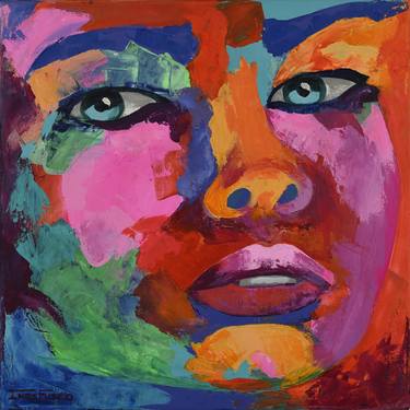Print of Abstract Portrait Paintings by Ines Fuseo