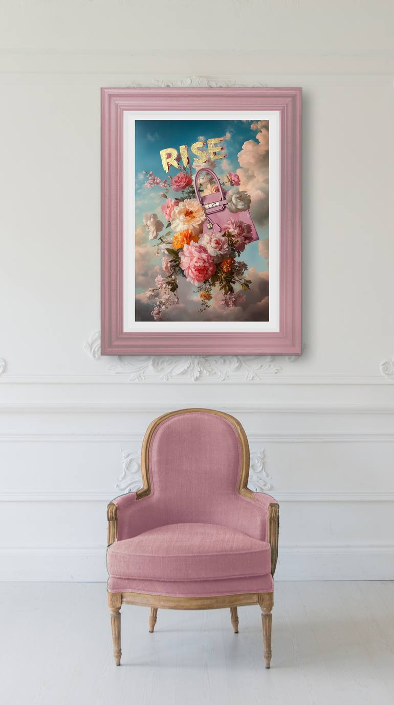 Original Contemporary Floral Mixed Media by Julie Loomer