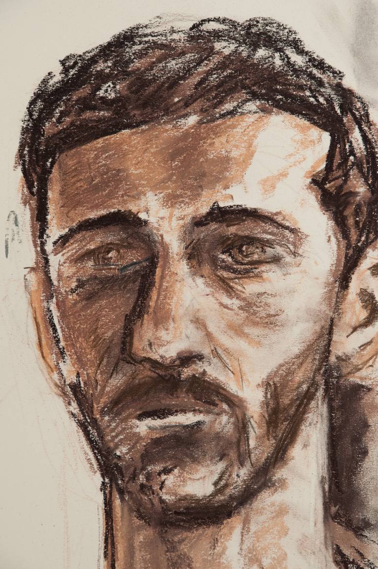 Original Expressionism People Drawing by David Windmill