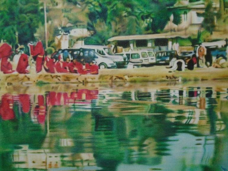 Original Realism Water Painting by Jayanta Basu