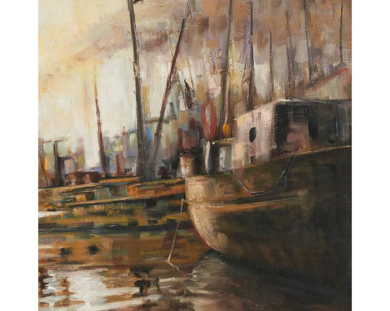 Original Expressionism Ship Painting by Aldo Curto