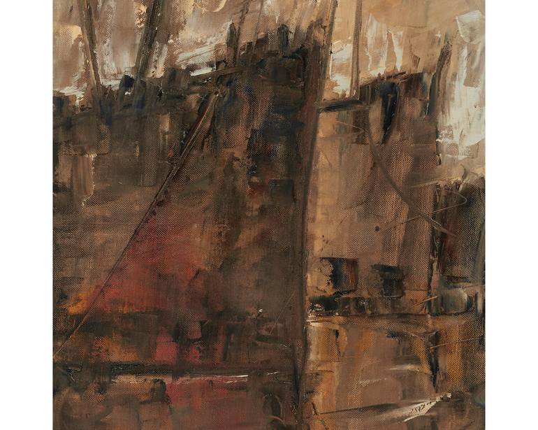 Original Expressionism Ship Painting by Aldo Curto