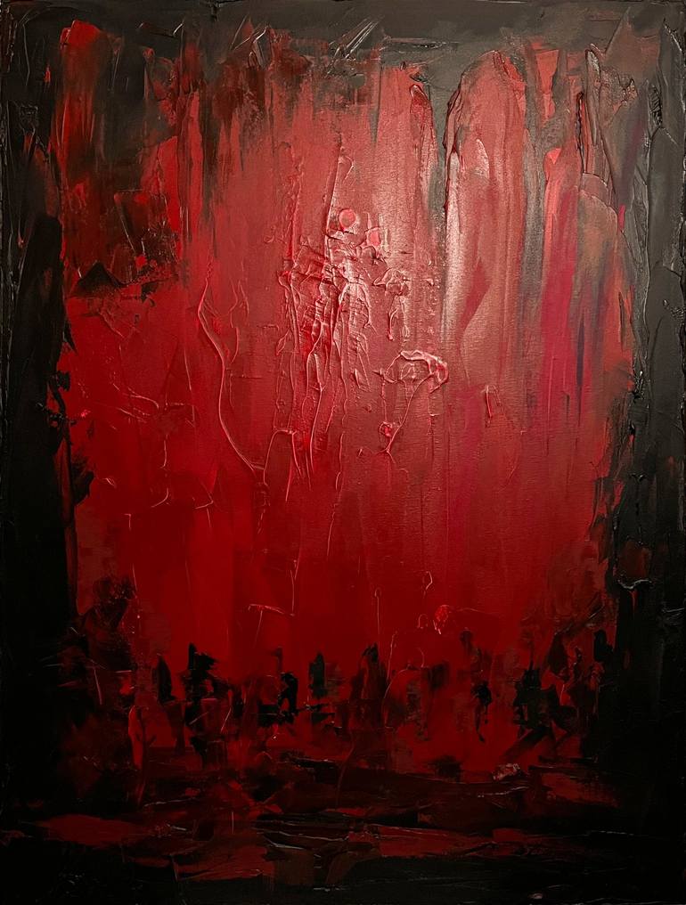 Abstract Hell Painting by Gabriel Pasin Saatchi Art