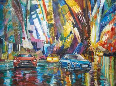 Original Abstract Automobile Paintings by Svetlana Norel