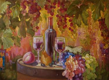 Original Impressionism Food & Drink Paintings by Svetlana Norel