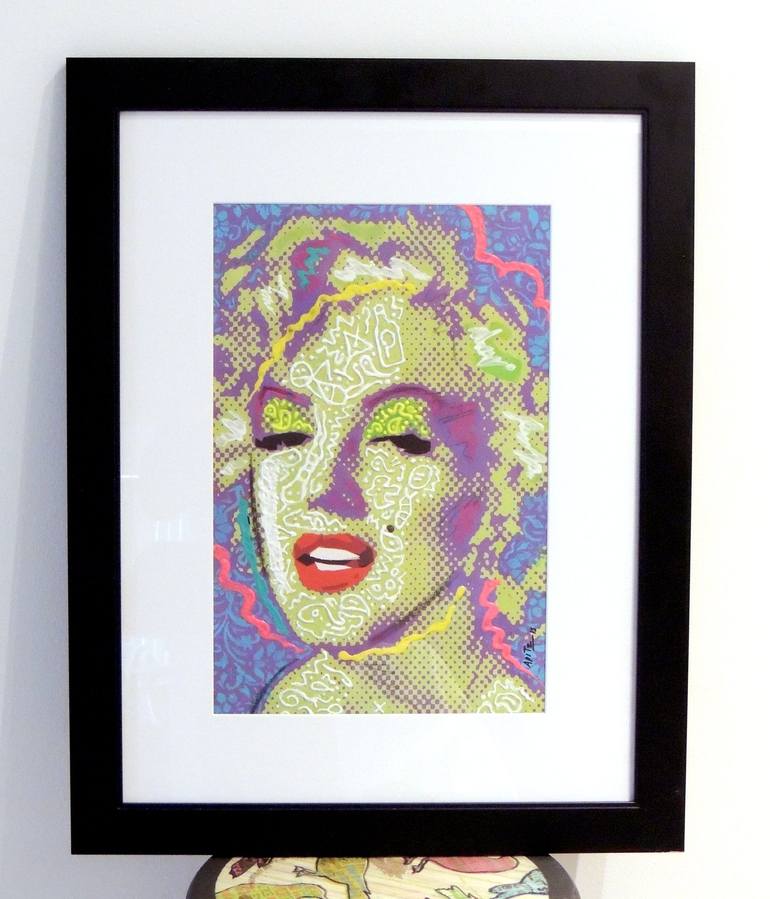 Original Pop Art Pop Culture/Celebrity Painting by Carlos Apitz