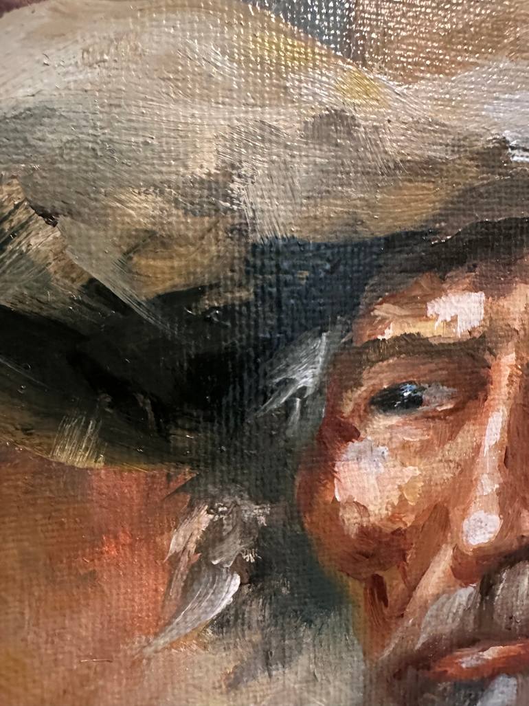 Original Expressionism People Painting by S John Crowley