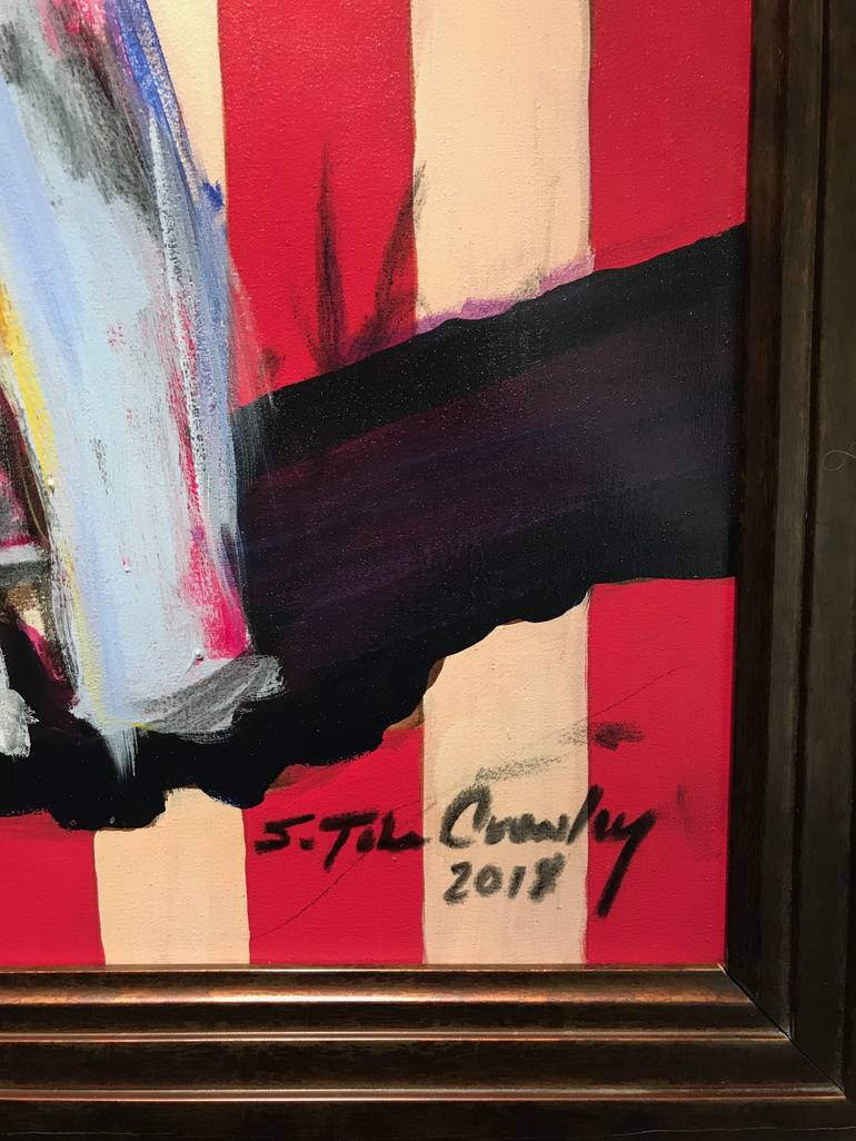 Original Modern Men Painting by S John Crowley